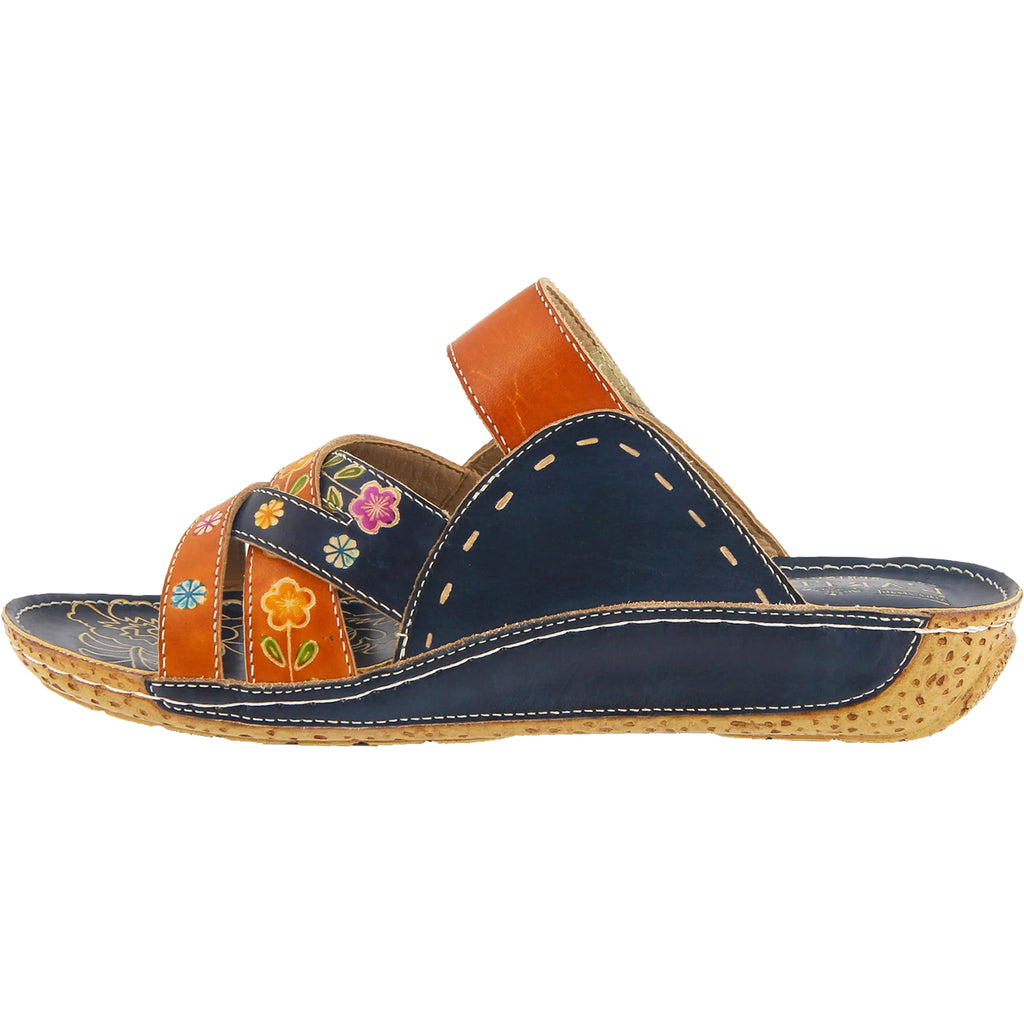 Womens L'artiste by spring step Women's L'Artiste by Spring Step Leigh Navy Multi Leather Navy Multi Leather