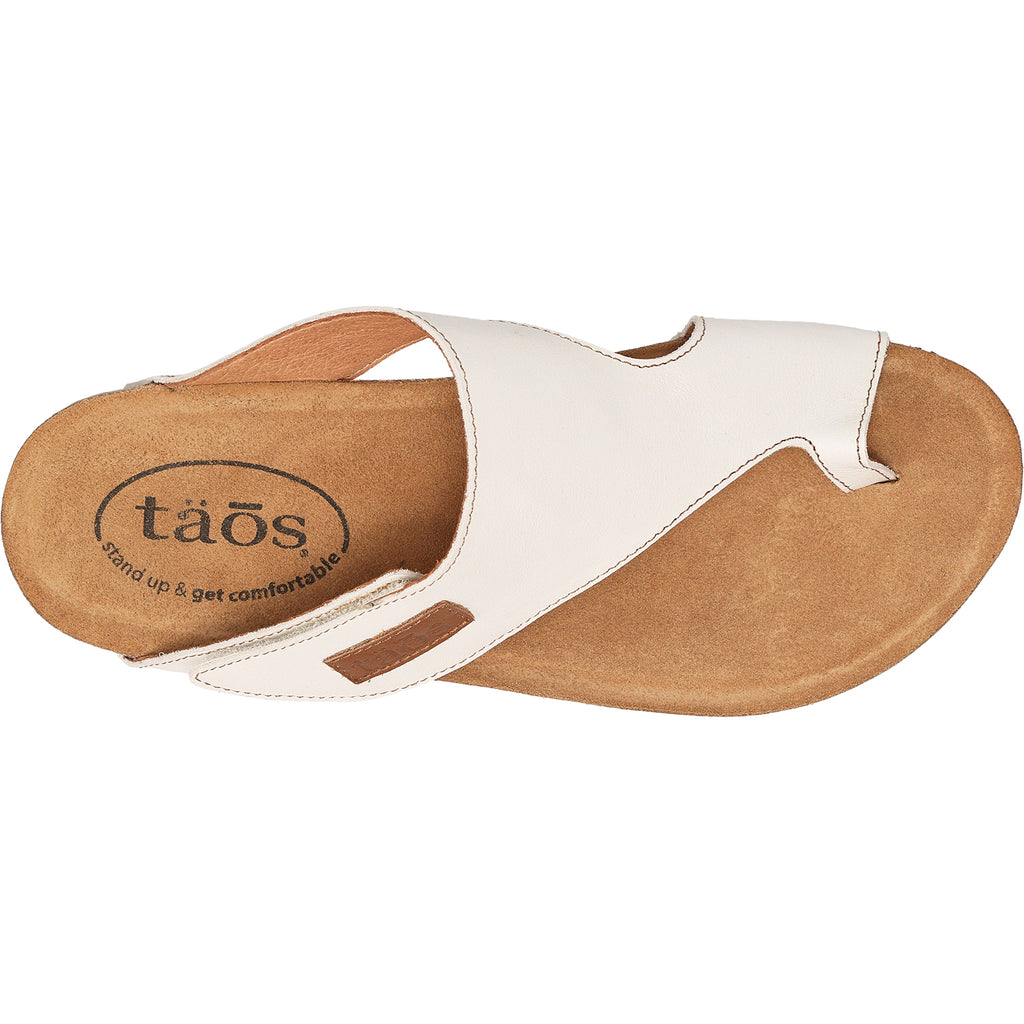 Womens Taos Women's Taos Loop Off White Leather Off White Leather