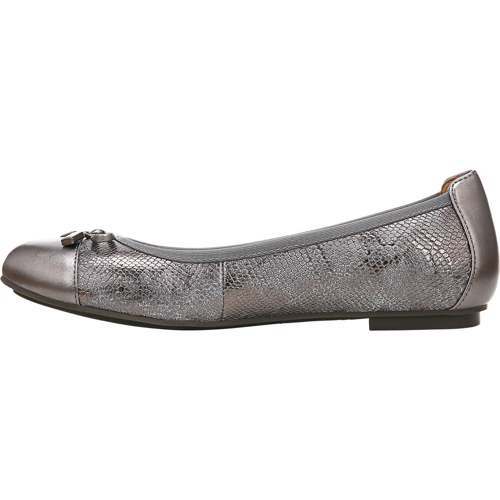 Womens Vionic Women's Vionic Minna Pewter Leather Pewter Leather