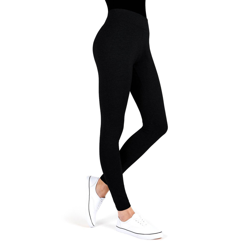 Womens Memoi Women's MeMoi Cotton Yoga Pants Black Black