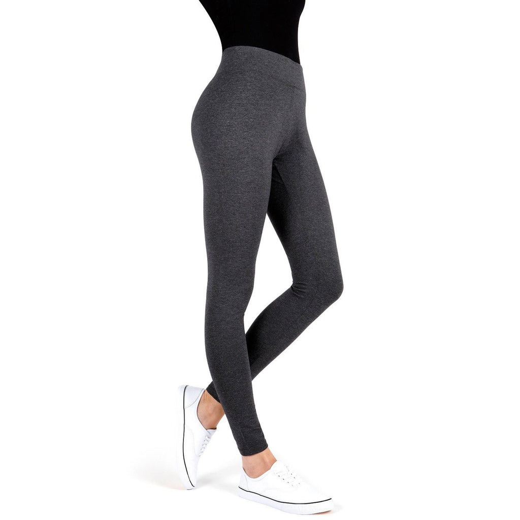 Womens Memoi Women's MeMoi Cotton Yoga Pants Grey Heather Grey Heather