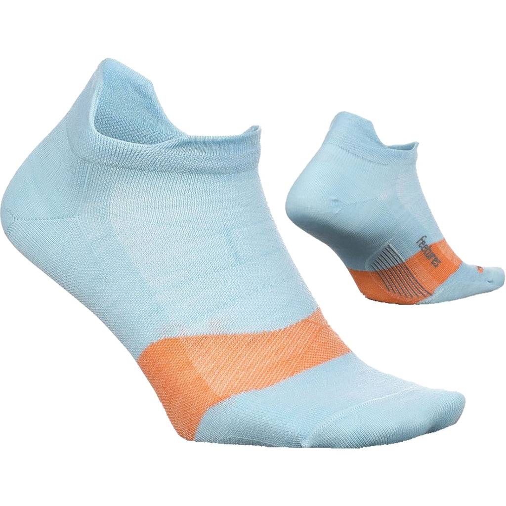 Womens Feetures Women's Feetures Merino 10 Cushion No Show Tab Socks Blue Glass Blue Glass