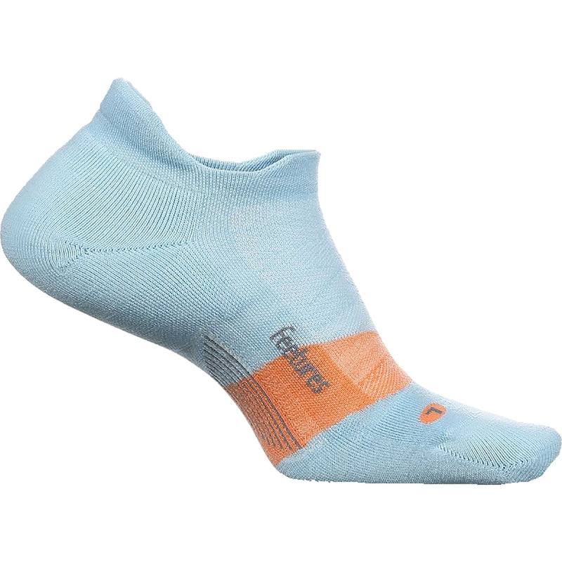 Women's Feetures Merino 10 Cushion No Show Tab Socks Blue Glass