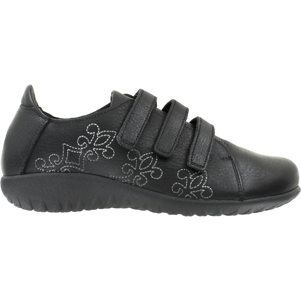 Womens Naot Women's Naot Mihi Soft Black Leather Black Leather