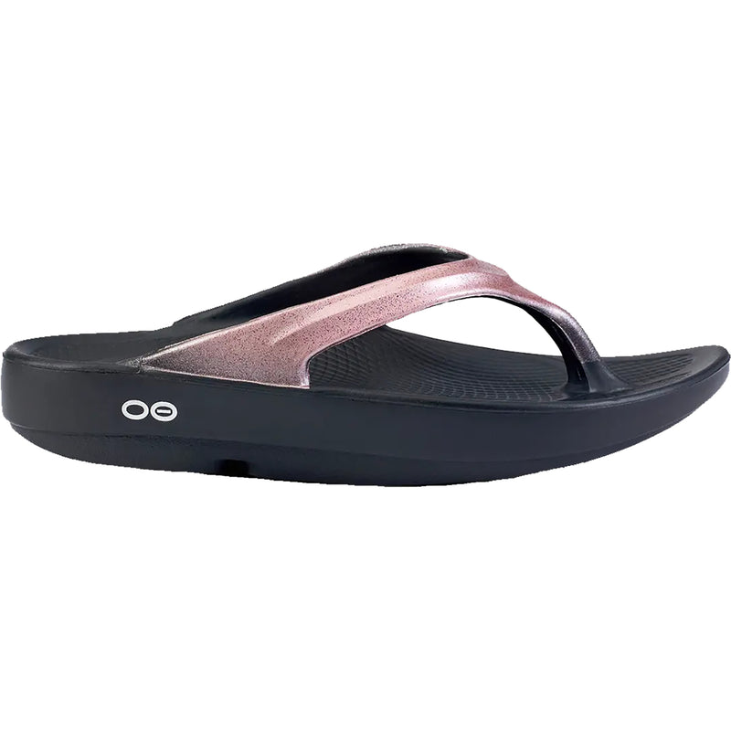 Women's OOFOS OOlala Luxe Rose Sparkle Synthetic