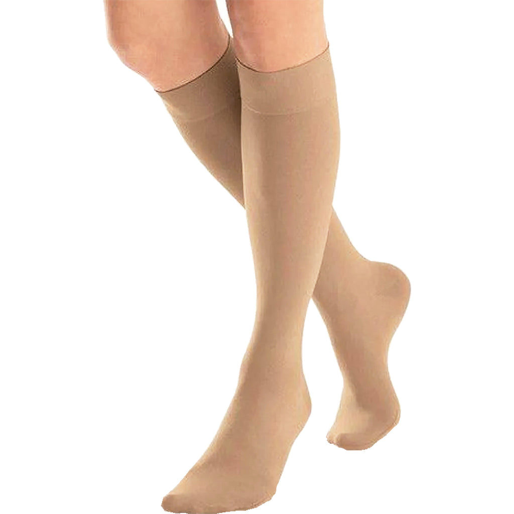 Womens Jobst Women's Jobst Opaque Knee High Socks 20-30mmHg Natural Small Natural Small