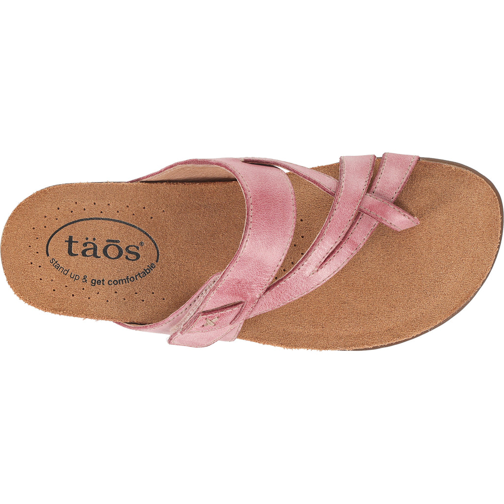 Womens Taos Women's Taos Perfect Rustic Pink Leather Rustic Pink Leather