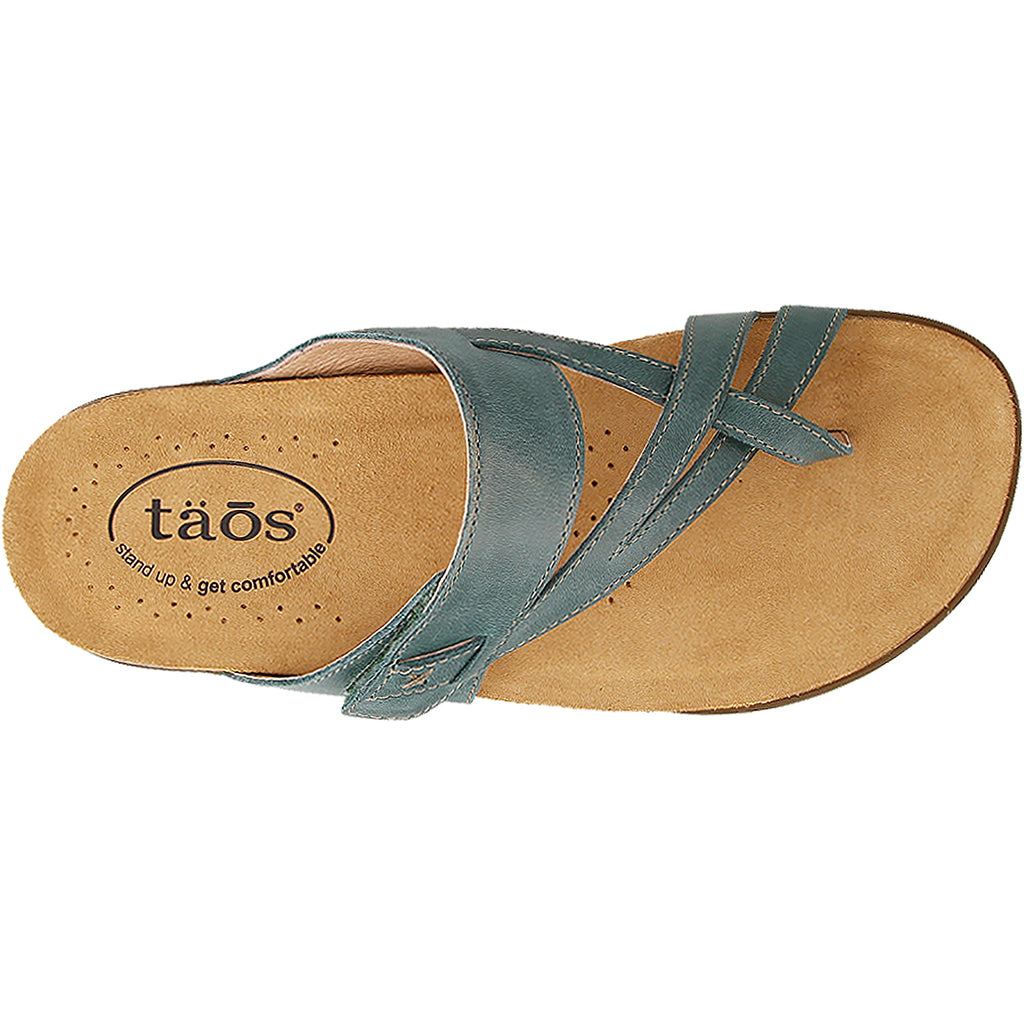 Womens Taos Women's Taos Perfect Teal Leather Teal Leather