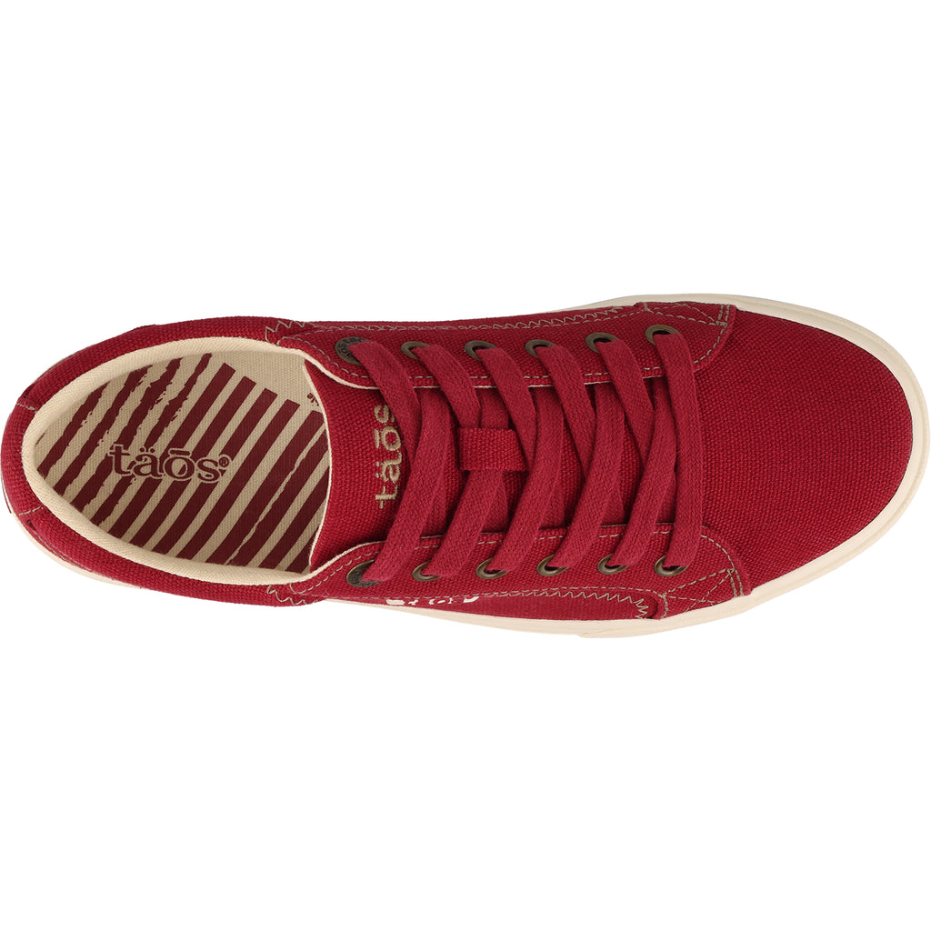 Womens Taos Women's Taos Plim Soul Red Canvas Red Canvas