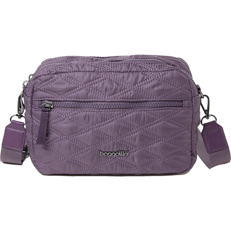 Women's Baggallini Quilted Crossbody Vintage Violet Nylon
