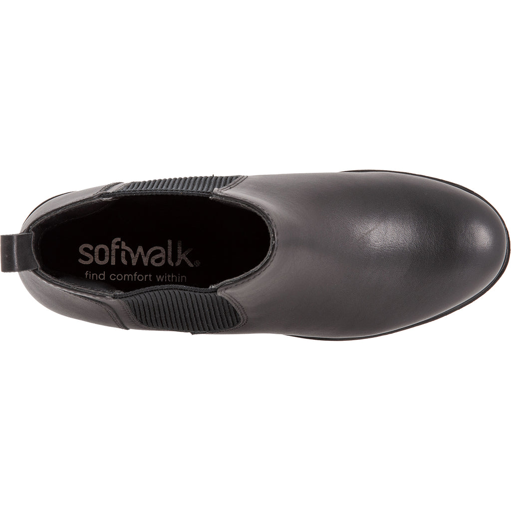 Womens Soft walk Women's SoftWalk Wildwood Black Leather Black Leather