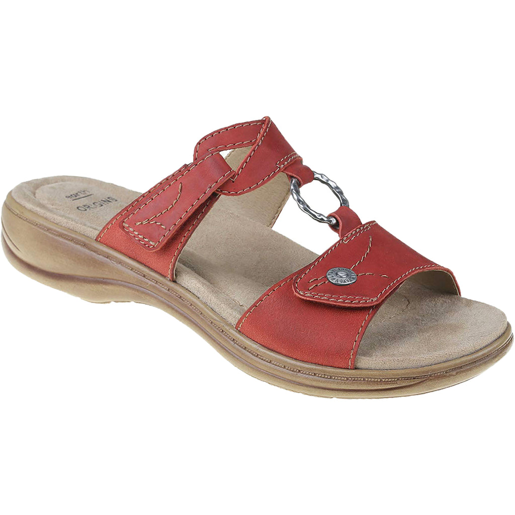 Womens Earth Women's Earth Suzanne Red Leather Red Leather