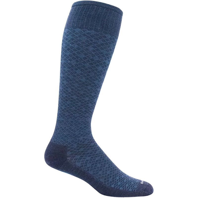 Men's Sockwell Featherweight Navy Knee High Socks 15-20 mmHg