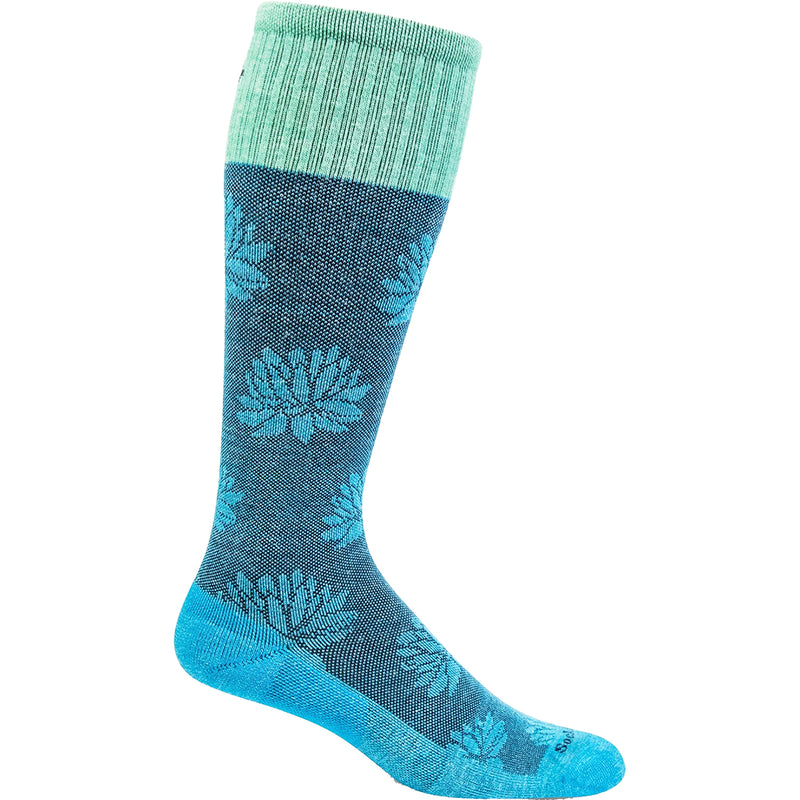 Women's Sockwell Lotus Lift Turquoise Knee High Socks 20-30 mmHg