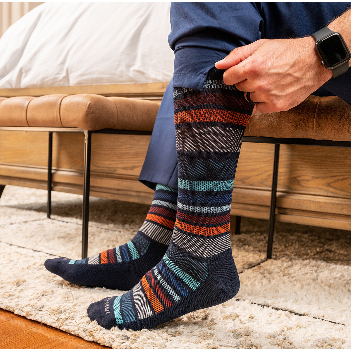 Men's Sockwell Twillful Knee High Socks 15-20 mmHg Black – Footwear etc.