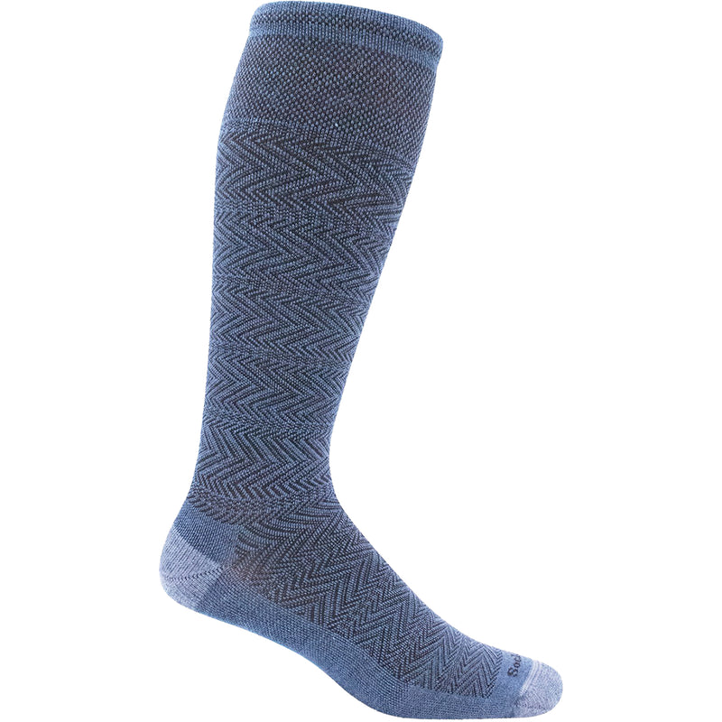 Men's Sockwell Chevron Twill Denim Knee High Socks 20-30 mmHg