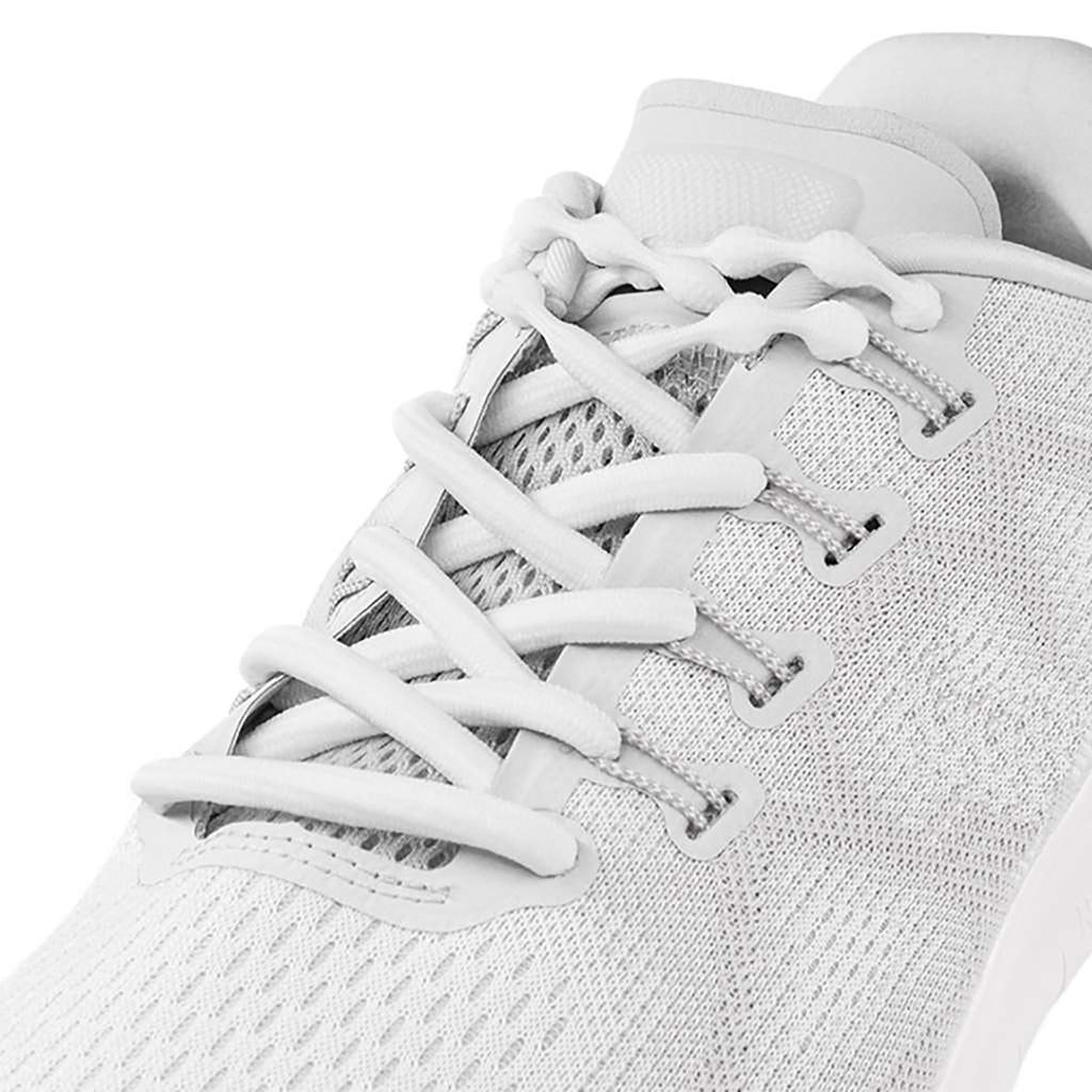 Unisex Caterpy Unisex Caterpy Air Lifestyle Elastic No Tie Shoelaces Silky White Silky White