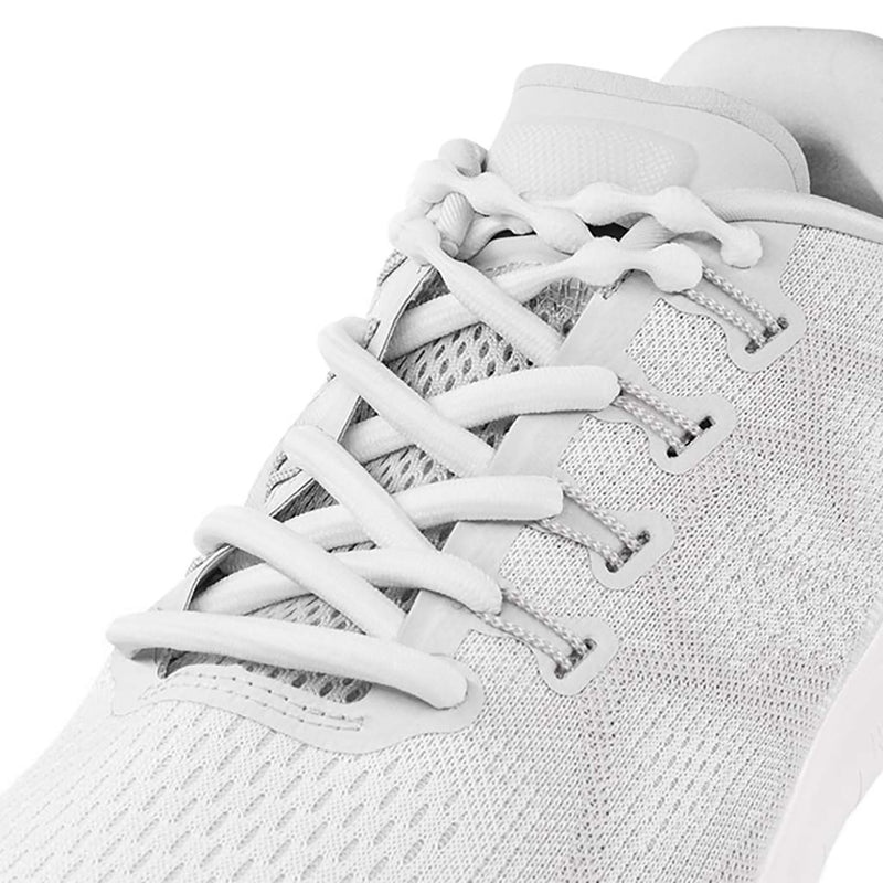 Unisex Caterpy Air Lifestyle Elastic No Tie Shoelaces Silky White