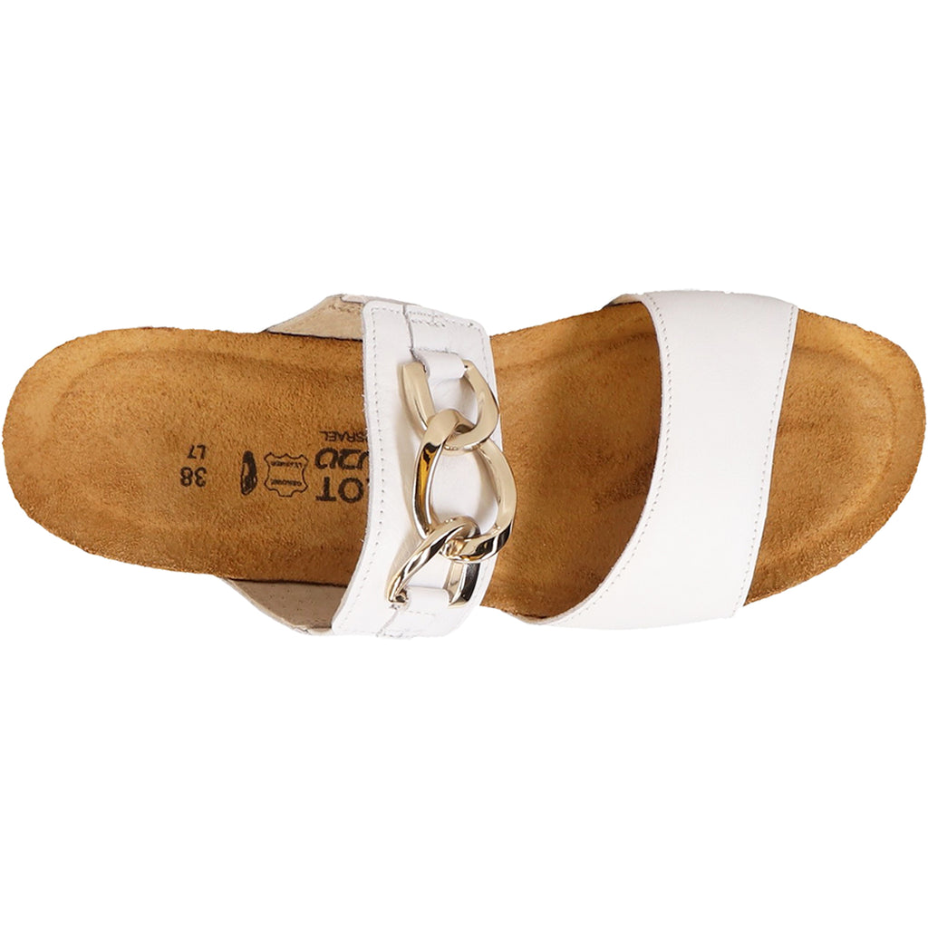 Womens Naot Women's Naot Victoria Soft White Leather Soft White Leather