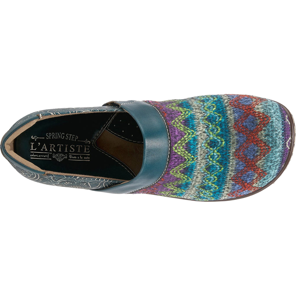 Womens L'artiste by spring step Women's L'Artiste by Spring Step Zagabank Teal Multi Leather Teal Multi Leather
