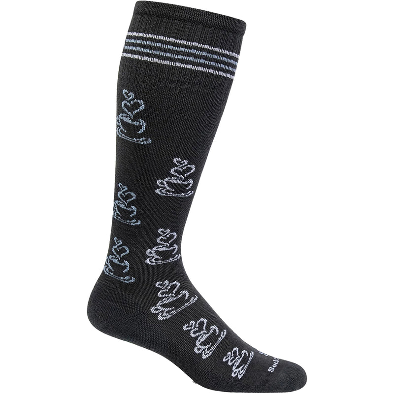 Women's Sockwell Caffeinated Black Knee High Socks 15-20 mmHg