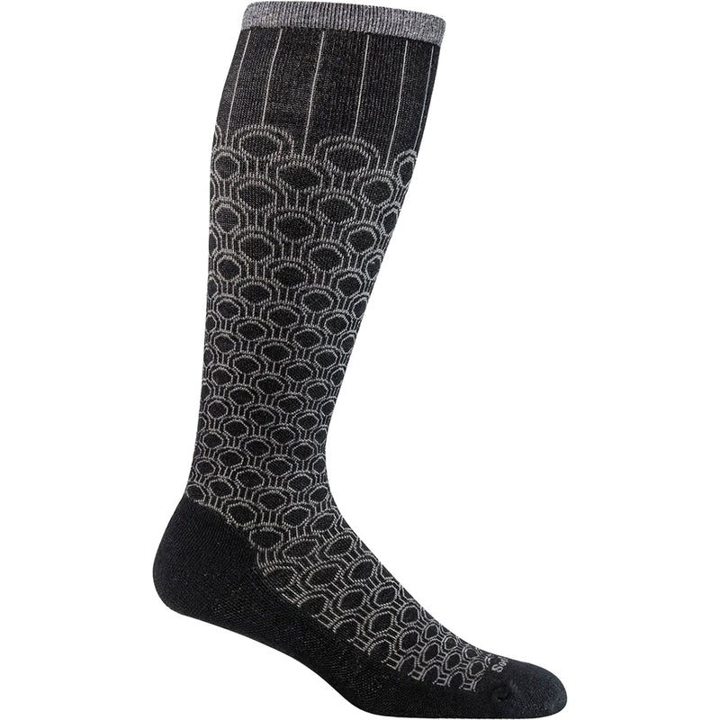 Women's Sockwell Deco Dot Black Knee High Socks 15-20 mmHg