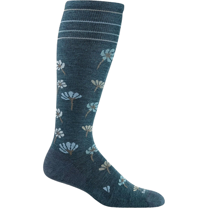 Women's Sockwell Field Flower Blue Ridge Knee High Socks 15-20 mmHg