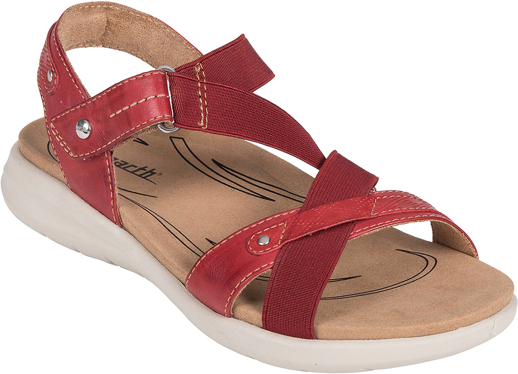 Womens Earth Women's Earth Bali Bright Red Leather Bright Red Leather