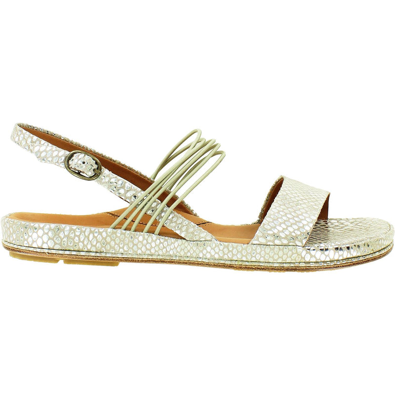 Women's L'Amour Des Pieds Demming Gold/Silver Snake Print Leather
