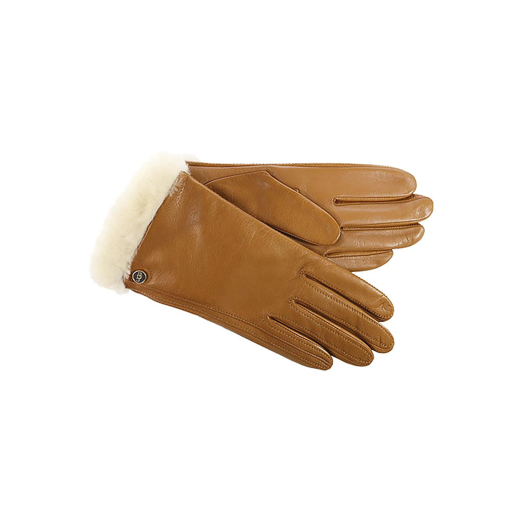 Womens Ugg Women's UGG Classic Leather Smart Glove Chestnut