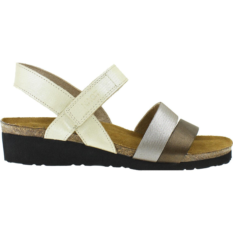 Women's Naot Kayla Gold/Silver/Grecian Gold Leather