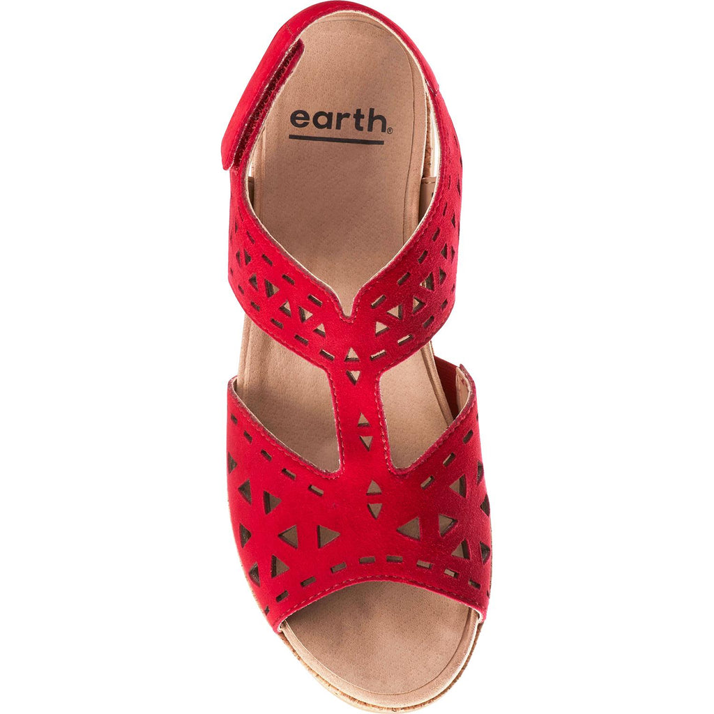 Womens Earth Women's Earth Rosa Bright Red Suede Bright Red Suede