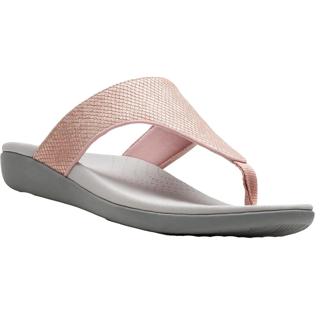 Womens Clarks Women's Clarks Cloudsteppers Brio Vibe Rose Gold Synthetic Rose Gold Synthetic