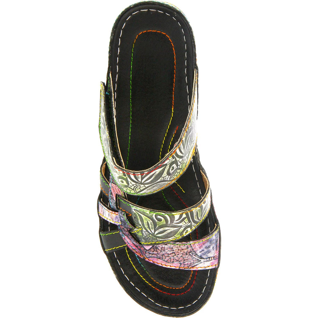 Womens L'artiste by spring step Women's Spring Step Caiman Black Multi Leather Black Multi Leather