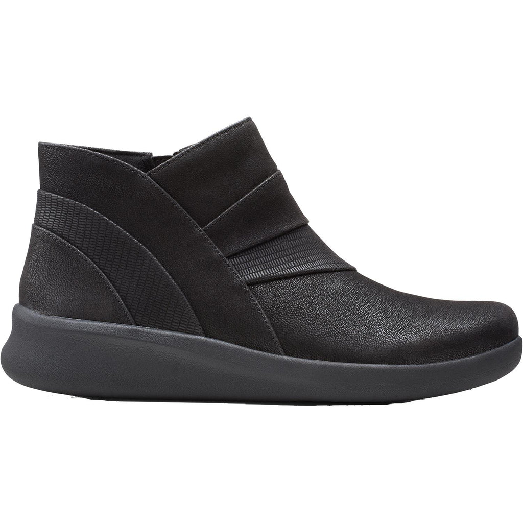 Womens Clarks Women's Clarks Cloudsteppers Sillian 2.0 Rise Black Synthetic Black Synthetic