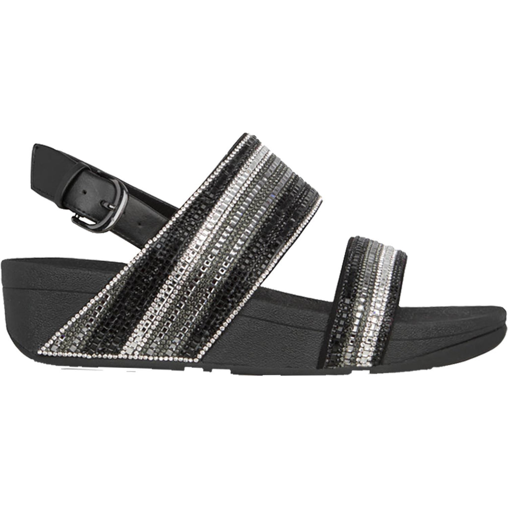 Womens Fit flop Women's Fit Flop Rosa Crystal Mosaic Black Synthetic Black Synthetic