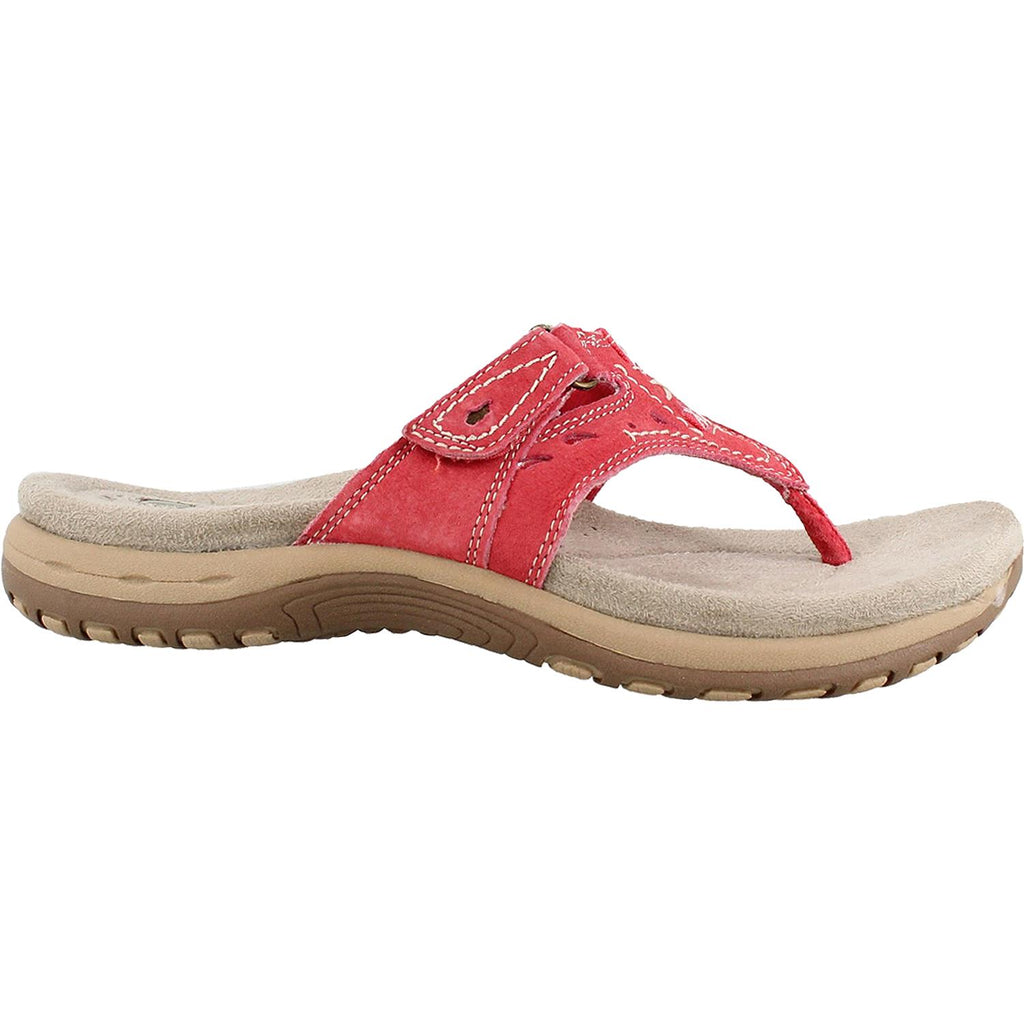 Womens Earth Women's Earth Sara Red Leather Red Leather