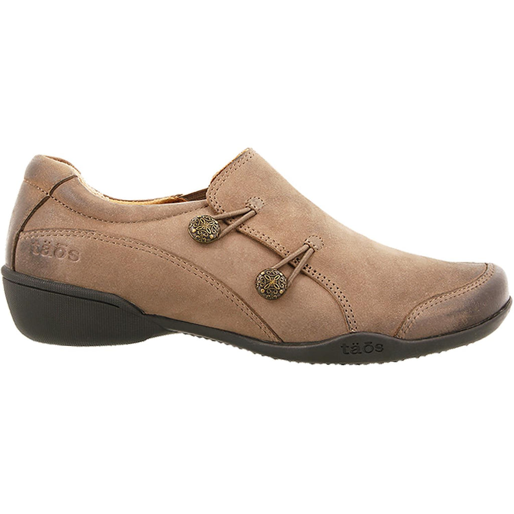 Womens Taos Women's Taos Encore Taupe Oiled Leather Taupe Oiled Leather