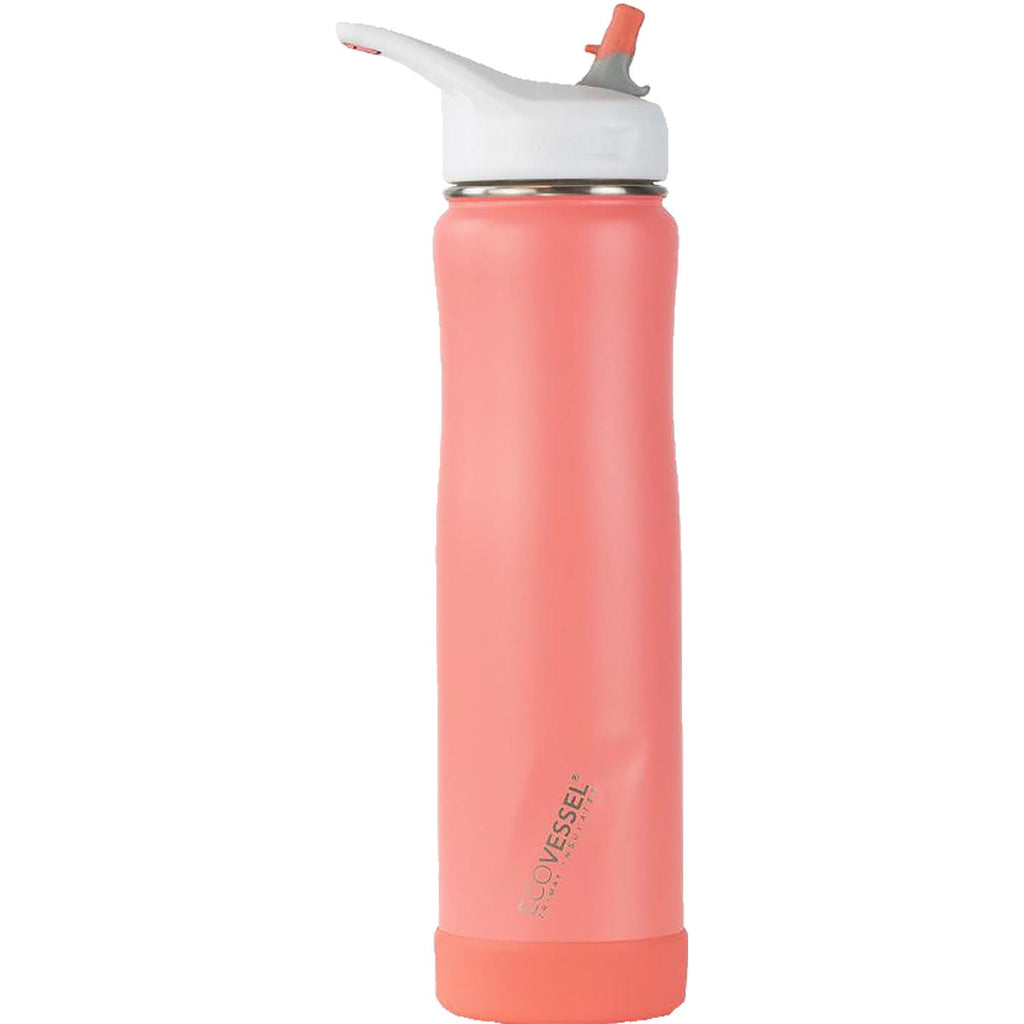 Unisex Ecovessel Unisex Ecovessel Summit Stainless Steel Insulated Straw Water Bottle 24 OZ Tropical Melon Tropical Melon