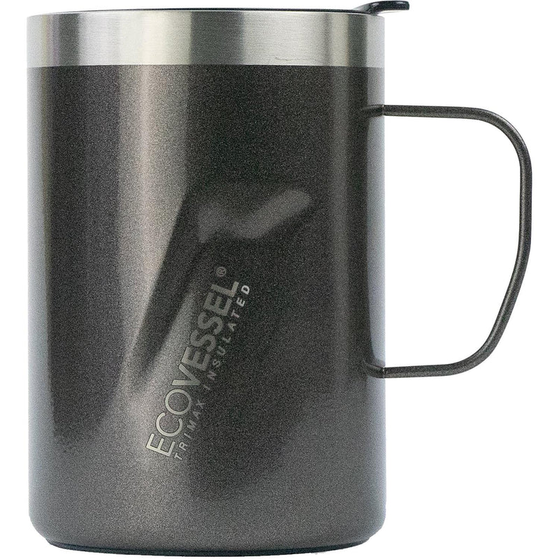 Unisex Ecovessel Transit Insulated Coffee Mug/Beer Mug 12 OZ Grey Smoke