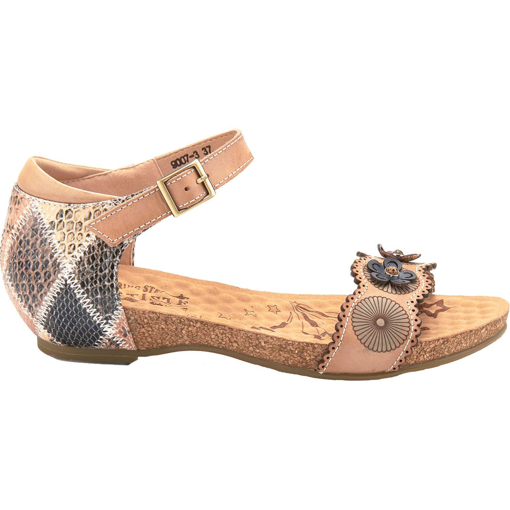 Womens L'artiste by spring step Women's Spring Step Meliza Tan Multi Leather Tan Multi Leather