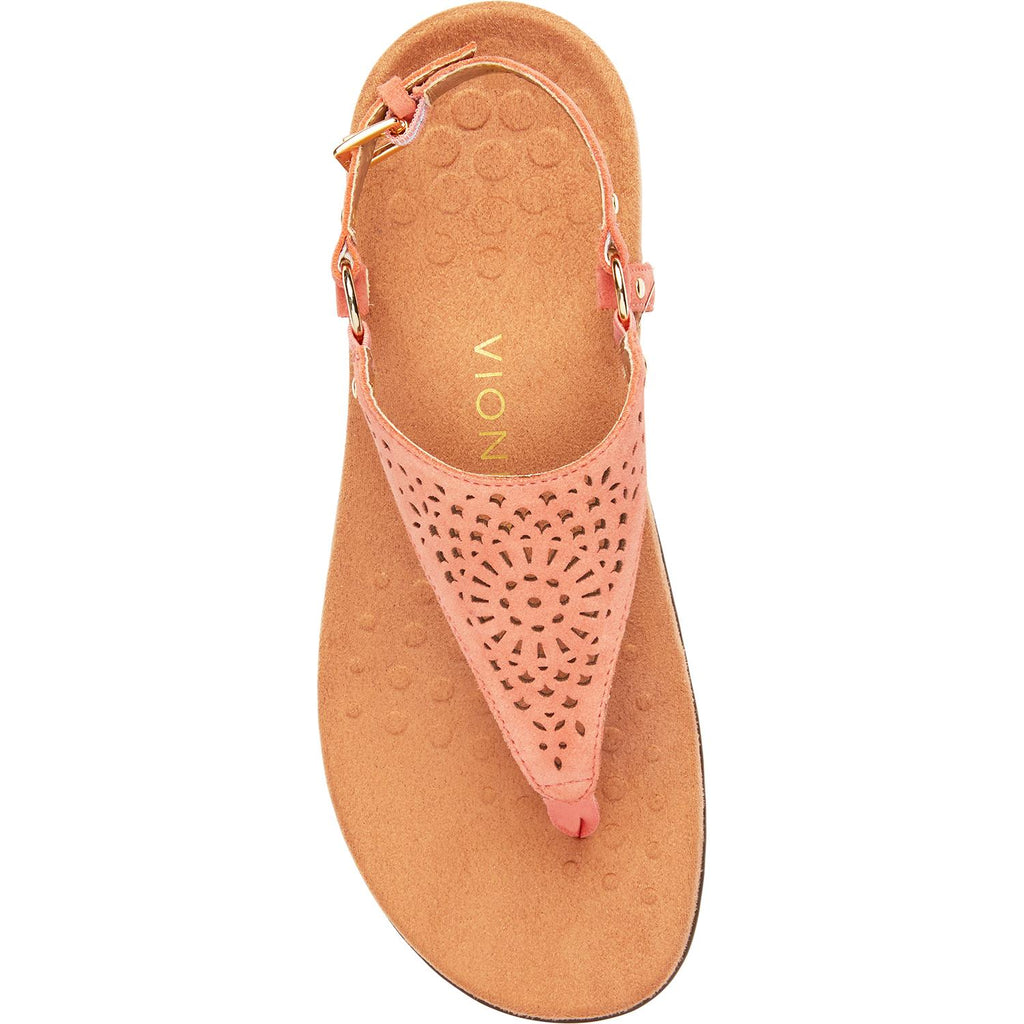 Womens Vionic Women's Vionic Kirra Perf Coral Suede Coral Suede