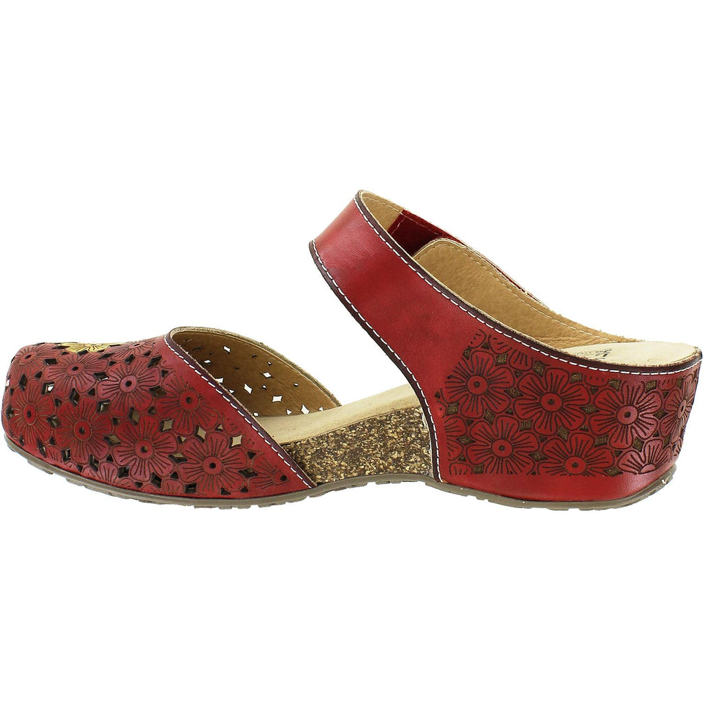 Womens L'artiste by spring step Women's Spring Step Spikey Red Multi Leather Red Multi Leather