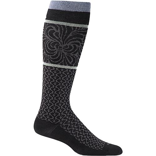 Women's Sockwell Art Deco Knee High Socks 15-20 mmHg Black