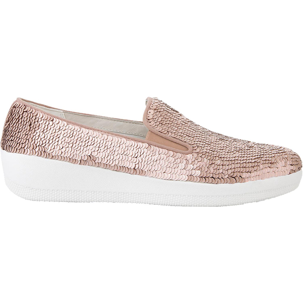 Womens Fit flop Women's Fit Flop Superskate Sequins Nude Leather Nude Leather
