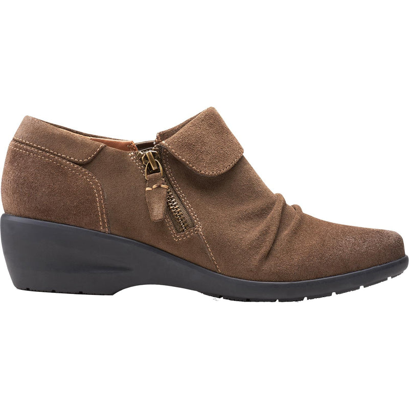Women's Clarks Rosely Lo Dark Olive Suede