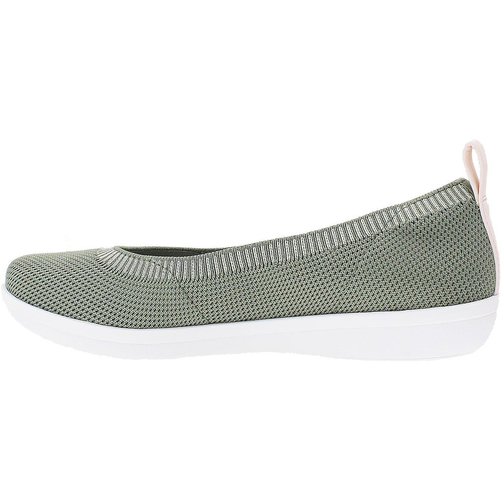 Womens Clarks Women's Clarks Cloudsteppers Ayla Paige Dusty Olive Knit Textile Dusty Olive Knit Textile