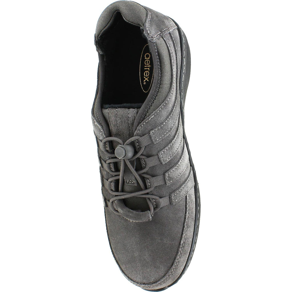 Womens Aetrex Women's Aetrex Laney Charcoal Suede Charcoal Suede