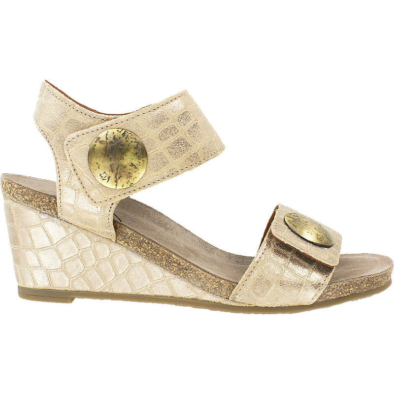 Women's Taos Carousel 2 Champagne Croc Emboss Leather
