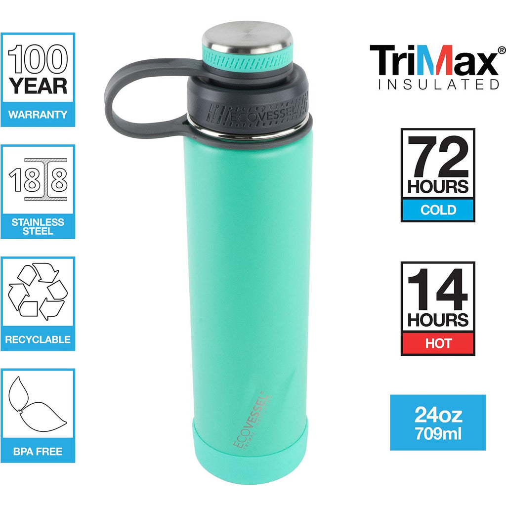 Unisex Ecovessel Unisex Ecovessel Boulder Insulated Water Bottle w/Strainer 24 OZ Galactic Ocean Galactic Ocean
